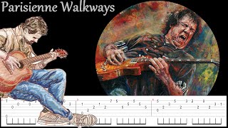 Parisienne Walkways  Gary Moore  Fingerstyle  tab and tuto guitar [upl. by Aitnic]