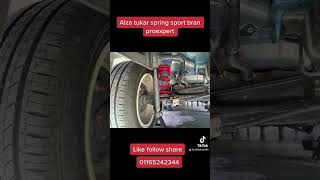 Alza lowered dengan spring sport proexpert [upl. by Ynnor]