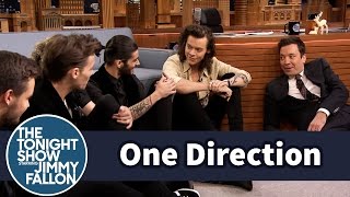 One Direction and Jimmy Have a Floor Interview [upl. by Nilak950]