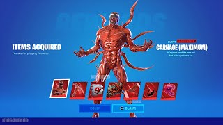 How To Get Carnage Maximum Skin Style NOW FREE In Fortnite Unlock Carnage Skin [upl. by Nivan651]