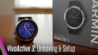 VivoActive 3 Unboxing and Setup PreReview [upl. by Grubb]