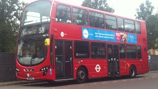 FULL ROUTE VISUAL  London Bus Route 58  Walthamstow Central to East Ham  VN37958 BN61MXC [upl. by Erreit]