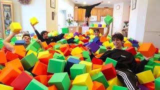 GYMNASTICS FOAM PIT IN HOUSE [upl. by Tunk]