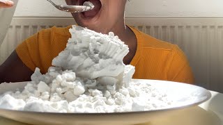 🌽 CRUNCHY Chunks Cornstarch ASMR [upl. by Ranjiv]