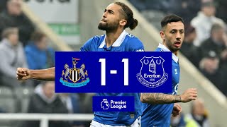 NEWCASTLE 11 EVERTON  Premier League highlights [upl. by Idihsar]