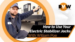 How To Properly Use Your Electric Stabilizer Jacks [upl. by Loveridge]