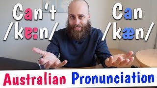 CAN vs CANT  Australian Pronunciation amp Accent Training [upl. by Anelrihs23]