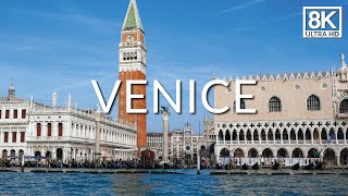 Venice in 8K San Marco Rialto Bridge Grand Canal 8K Walking Tour [upl. by Marjana]