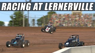 Non winged 360 SprintCar at Lernerville  iRacing [upl. by Avitzur]