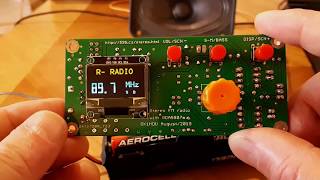 Stereo FM přijímač s RDA5807m Atmega328PB a OLED displejem [upl. by Ycak450]