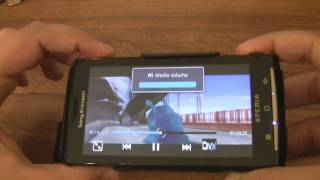 RockPlayer Divx Android Media App on Xperia X10 [upl. by Skipp]