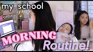 MY MORNING ROUTINE ONLINE SCHOOL EDITION 📚🌤SUPER PRODUCTIVE [upl. by Eanel]