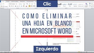 Como eliminar una hoja en blanco en Word [upl. by Enidlarej]