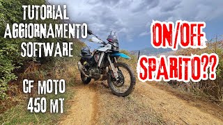 TUTORIAL Aggiornamento software CF450MT CFMOTOOFFICIAL [upl. by Simmons502]