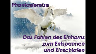 Traumreise  Phantasiereise für Kinder das Einhorn  Fohlen 🌌 zur Entspannung und zum Einschlafen [upl. by Kcirded]