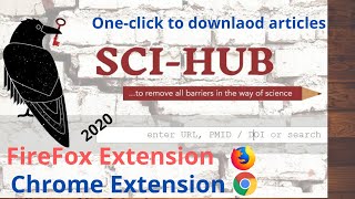 Sci Hub Working FireFox and Chrome Extensions 2021 [upl. by Florentia]