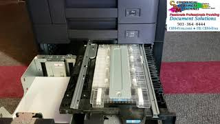 How to Remove a Paper Jam Kyocera Copier [upl. by Ellainad874]