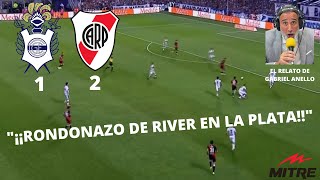 RELATOS  GIMNASIA 1  2 RIVER PLATE GABRIEL ANELLO  RADIO MITRE [upl. by Aara600]