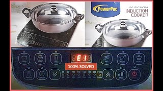 E1 Error Code  Induction Cooker  PowerPack model  Electrical Stove  100 Solved [upl. by Malvina157]