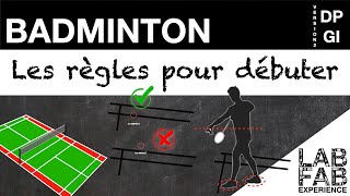 Les règles du badminton  Lessentiel pour débuter  Version quotDP amp GIquot [upl. by Mutz]