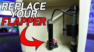 How to Replace a Toilet Flapper Valve  EASY DIY Plumbing [upl. by Eelatan205]