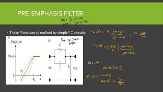 PreEmphasis and Deemphasis filters Preemphasis and Deemphasis [upl. by Joash]