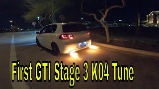 Tuning the First MK6 GTI with the GET Stage 3 K04 tune Amazing results [upl. by Alehc]