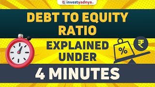 What is Debt to Equity Ratio Debt to Equity Ratio Explained in Hindi [upl. by Trilbie]