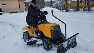 Stiga Tornado Snow blow [upl. by Greenland848]