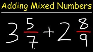 Adding Mixed Numbers [upl. by Kellie]