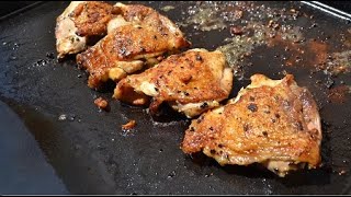 Hauts de cuisse de poulet à la plancha [upl. by Nagrom]