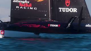 Cup Spy Highlights Alinghi Red Bull Racing  AC75  Day 116  Barcelona  February 5 2024 [upl. by Ceil48]