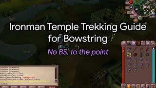 Runescape temple trekking 23k Bow Strings in 2 days 2019 [upl. by Llenyt]