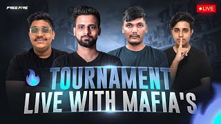 TOURNAMENT TIME  LIVE WITH THE MAFIAS fozyajay freefireindia [upl. by Shrier]