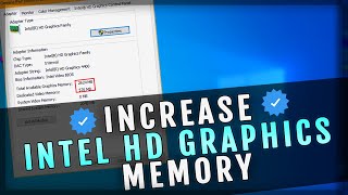 How To Increase Dedicated VRAM On Intel HD Graphics [upl. by Stew45]