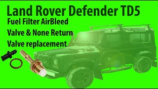 Land Rover Defender TD5 90 Air Bleed  None Return Valve Replacement [upl. by Enileuqcaj728]