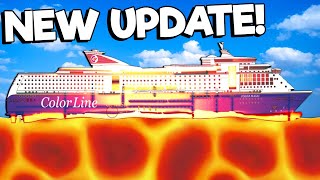 I Melted a Cruise Ship in the NEW UPDATE in Floating Sandbox [upl. by Ceil]