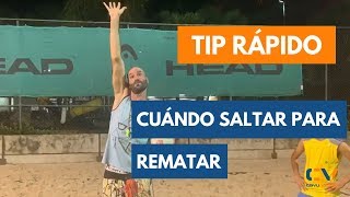 Como Saber cuándo Saltar para Rematar Fuerte en Voleibol TIP RÁPIDO [upl. by Edualc]