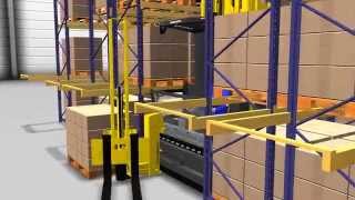 Animation Jungheinrich High Rack Stacker  Hochregalstapler EKX 410 [upl. by Ettezus]