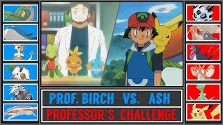 Ash vs Professor Birch Pokémon Ultra SunMoon  Hoenn Professors Challenge [upl. by Lasorella]