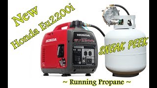 NEW Propane Honda Eu2200i Generator Hutch Mountain Trifuel [upl. by Arihsak]