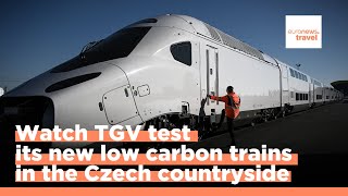 Greener faster more accessible A sneak peek inside France’s new generation of TGV trains [upl. by Luhey]