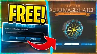 ALL FREE REDEEM CODES ON ROCKET LEAGUE UPDATED 2022 [upl. by Tiebout]