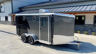 2022 Neo 7x14 NAMR Aluminum Enclosed Motorcycle Trailer [upl. by Ayak393]