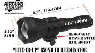 Airforce Airguns Night Hunting with the LiteIRUp 850nm Illuminator for the ATN XSight 4K Pro [upl. by Assilat927]