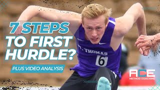 Taking 7 Steps to First Hurdle  Hurdling Technique Review [upl. by Beckman]