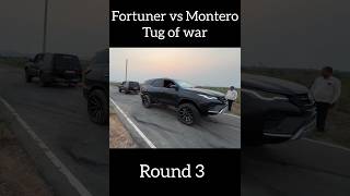 Fortuner vs pajero montero tug of war pliz like and subacribefortuner montero pajero subscribe [upl. by Garek]