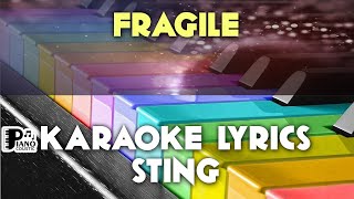 FRAGILE STING KARAOKE LYRICS VERSION PSR S975 [upl. by Lesko]