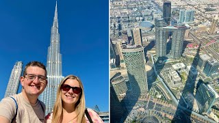 Sightseeing In Dubai Burj Khalifa  The TALLEST Building In The World [upl. by Yessak]