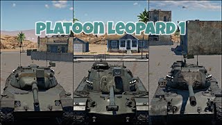 Platoon leopard 1  War Thunder Mobile [upl. by Sufur]